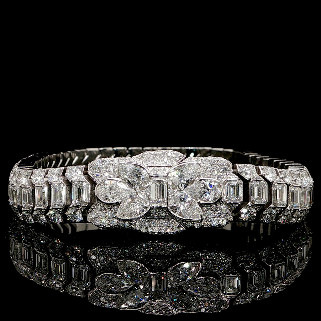 Mens Diamond Bracelet Cobra