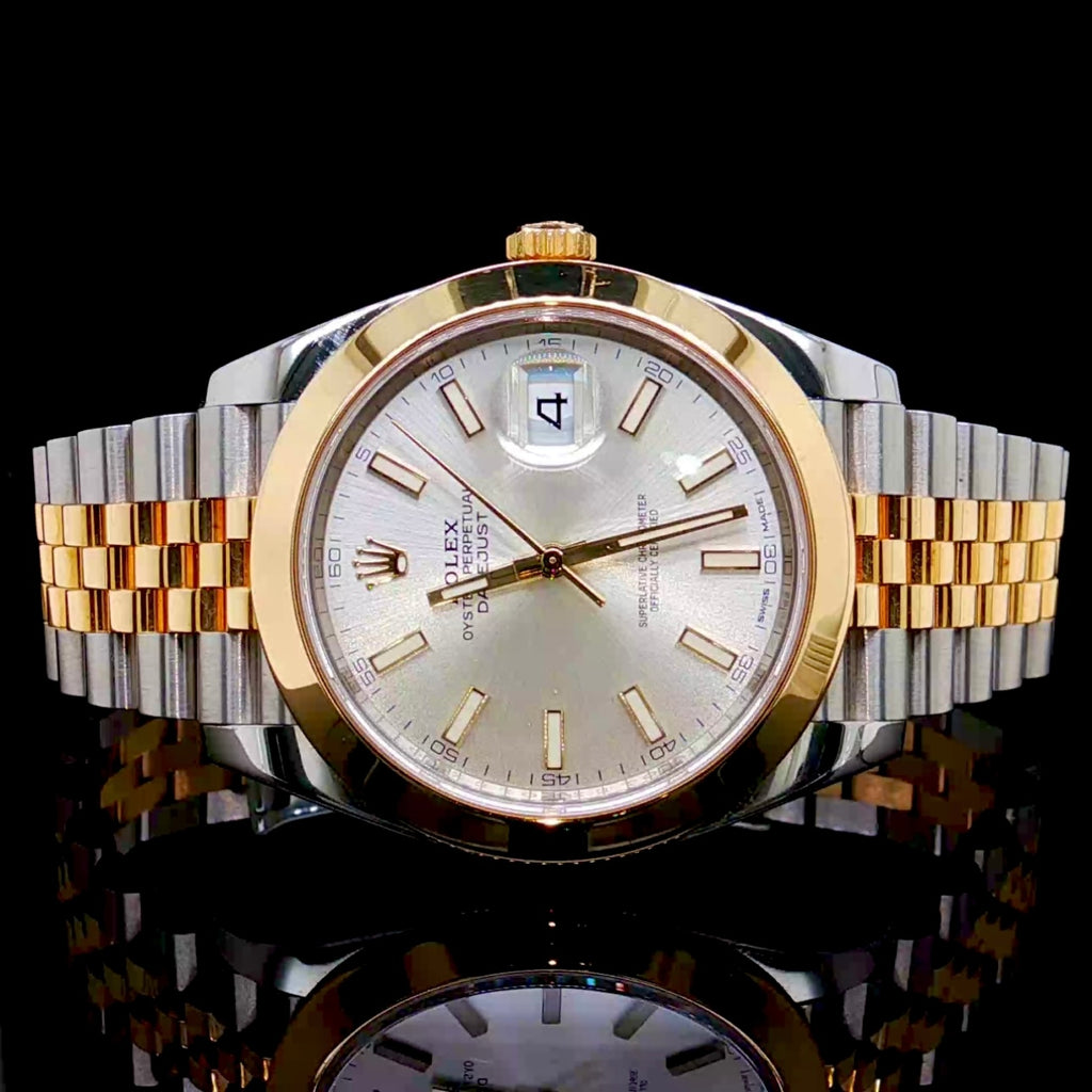 Rolex 40MM Datejust Two Tone Silver Dial