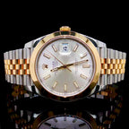 Rolex 40MM Datejust Two Tone Silver Dial