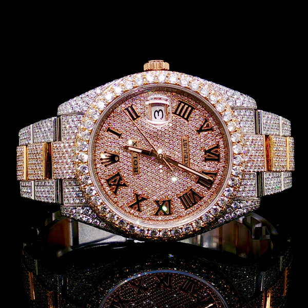 Diamond Rolex 41mm Rose Gold