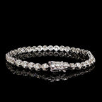 Platinum Diamond Tennis Bracelet 4MM