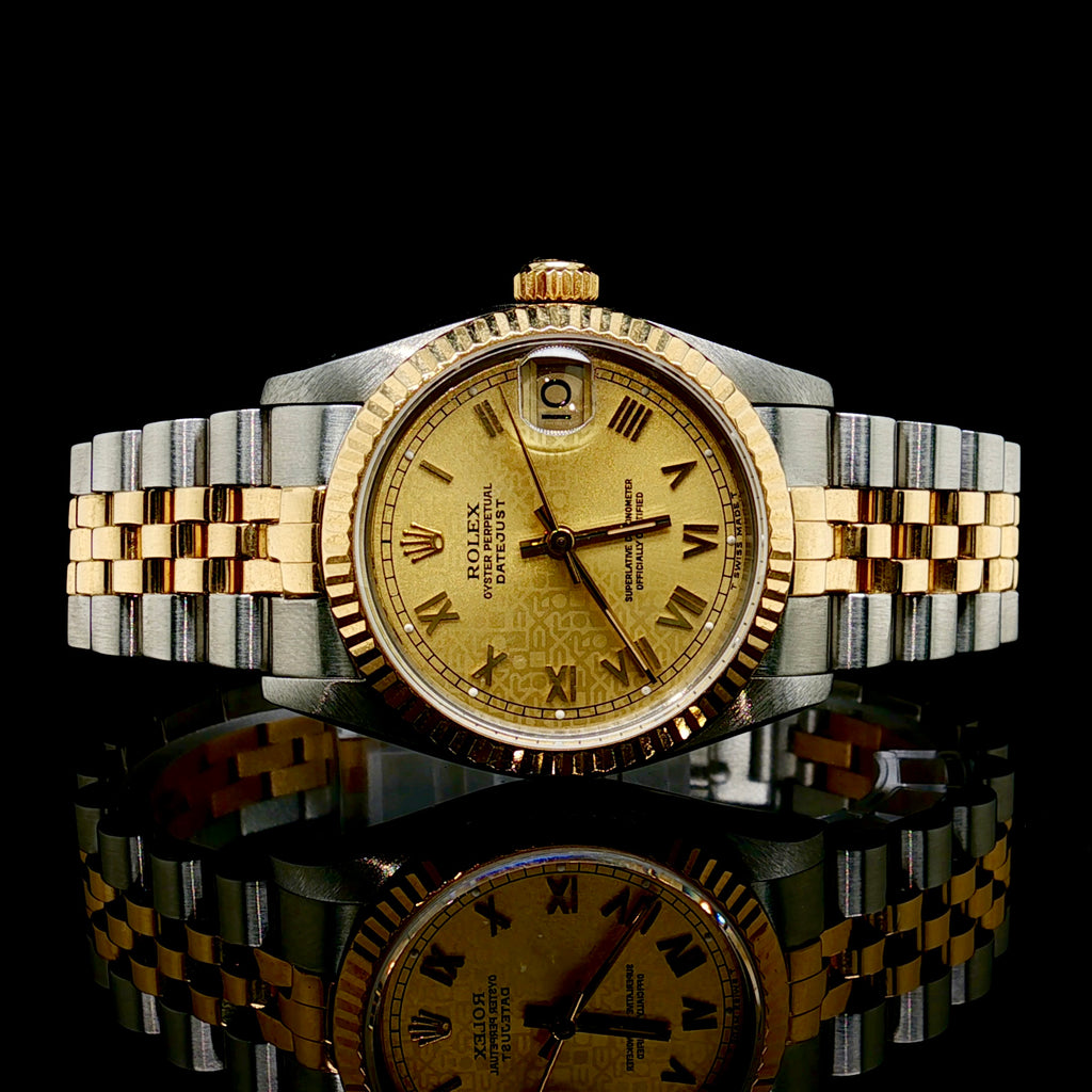 Lady's Rolex Datejust 31MM Two Tone Yellow Gold
