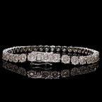 Diamond Halo Tennis Bracelet