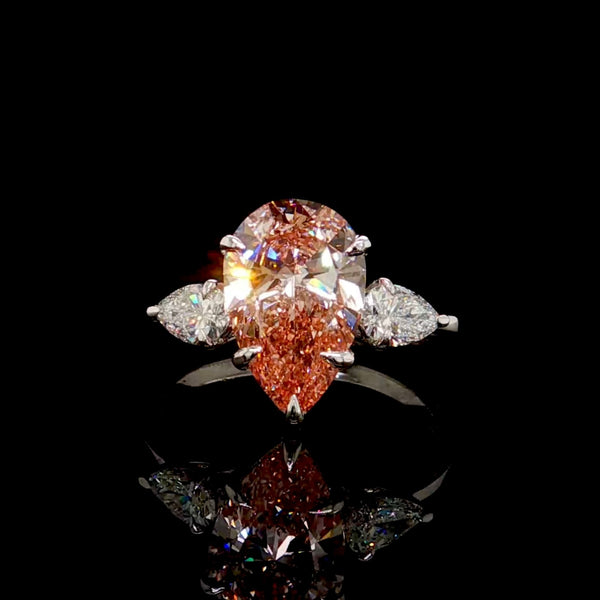 3CT Diamond Multi-Stone Halo Engagement Ring