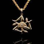 Sicily Trinacria Pendant In 14Kt Gold