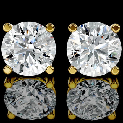 4CT Lab  Diamond Stud Earrings