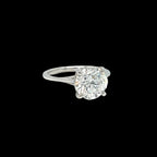 Round Brilliant-Cut Lab Diamond Elegant Ring