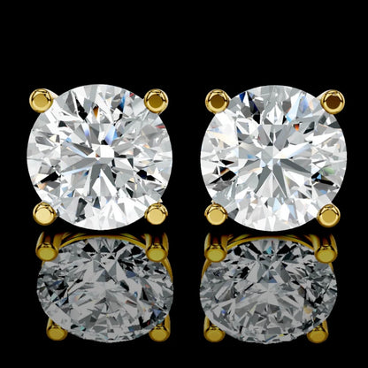 3CT Lab Diamond Stud Earrings