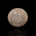 Diamond Cluster Dome Ring