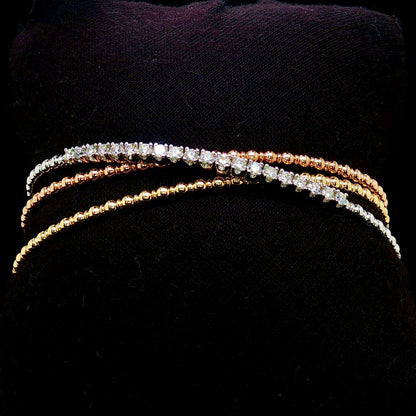 3 Layer Flexible Diamond Bangle