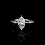 Diamond Marquise Engagement Ring