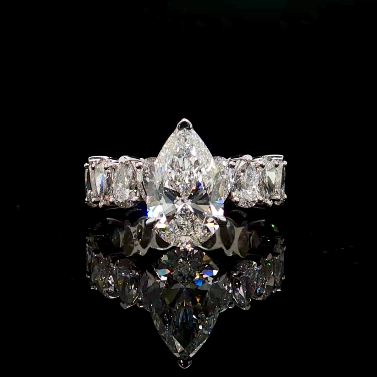 3CT Diamond Pear Eternity Band