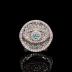 2 CT Diamond Mens Ring - Evil Eye