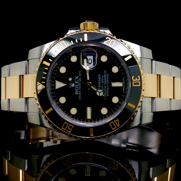 2 Tone Gold Rolex Submariner 40MM 1166113LN