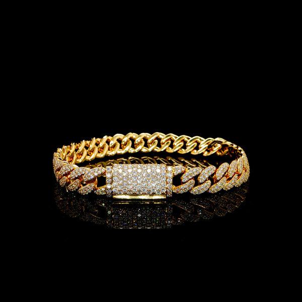8MM Lab Diamond Cuban bracelet