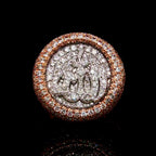 Rose Gold Diamond Allah Ring