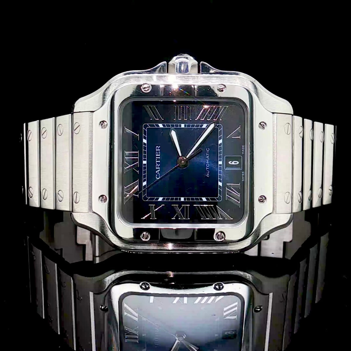 Cartier Santos Large Stainless Steel