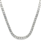 25 Pointer Diamond Tennis Necklace