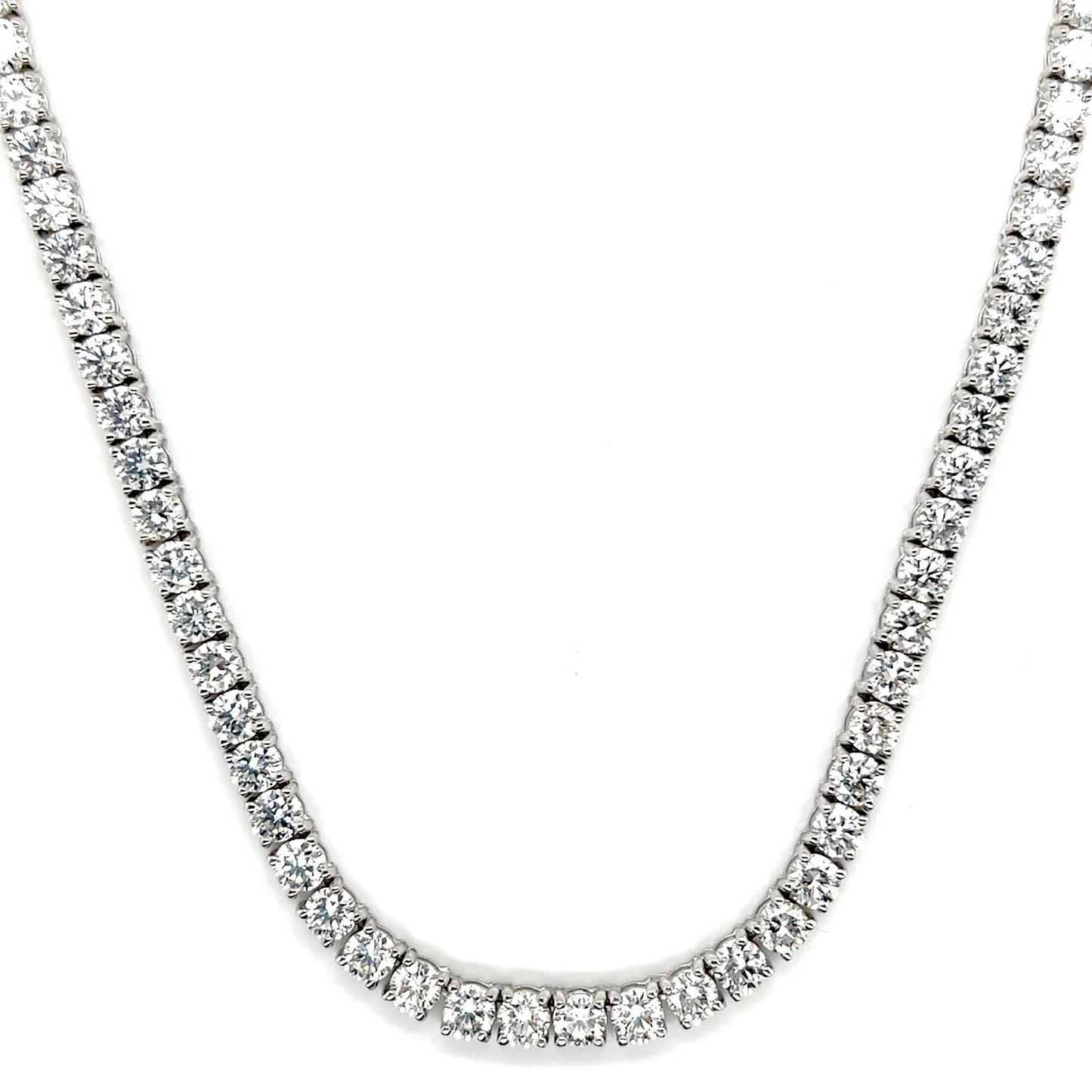 25 Pointer Diamond Tennis Necklace