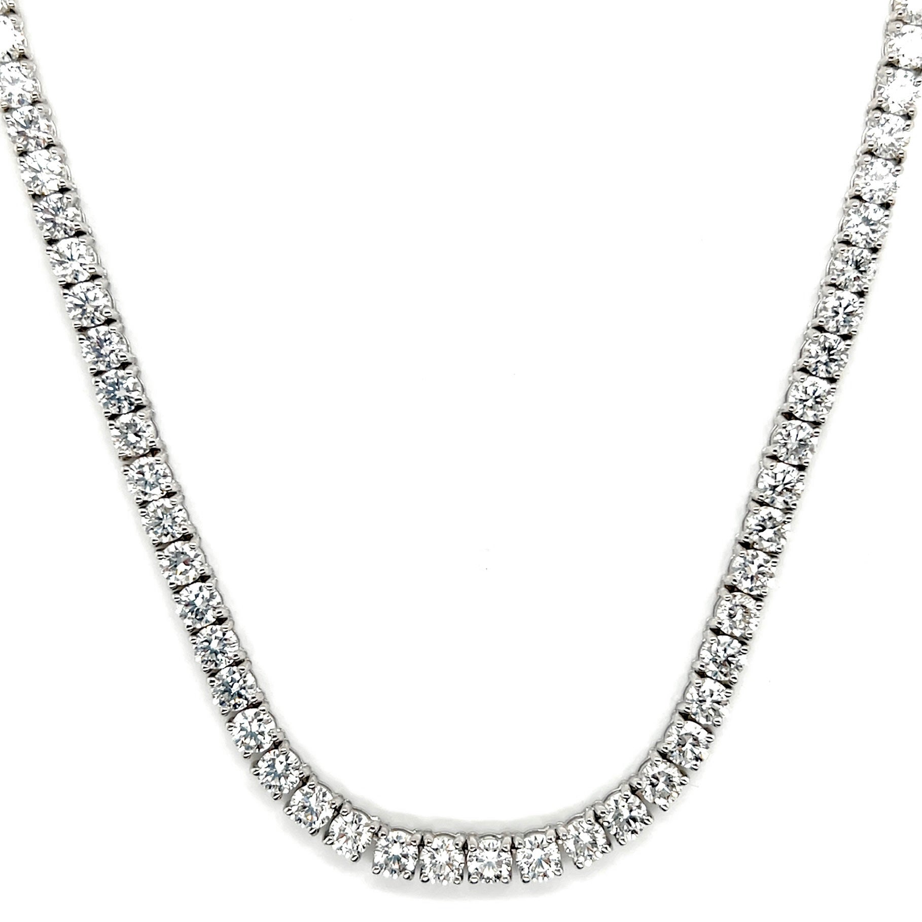 25 Pointer Diamond Tennis Necklace