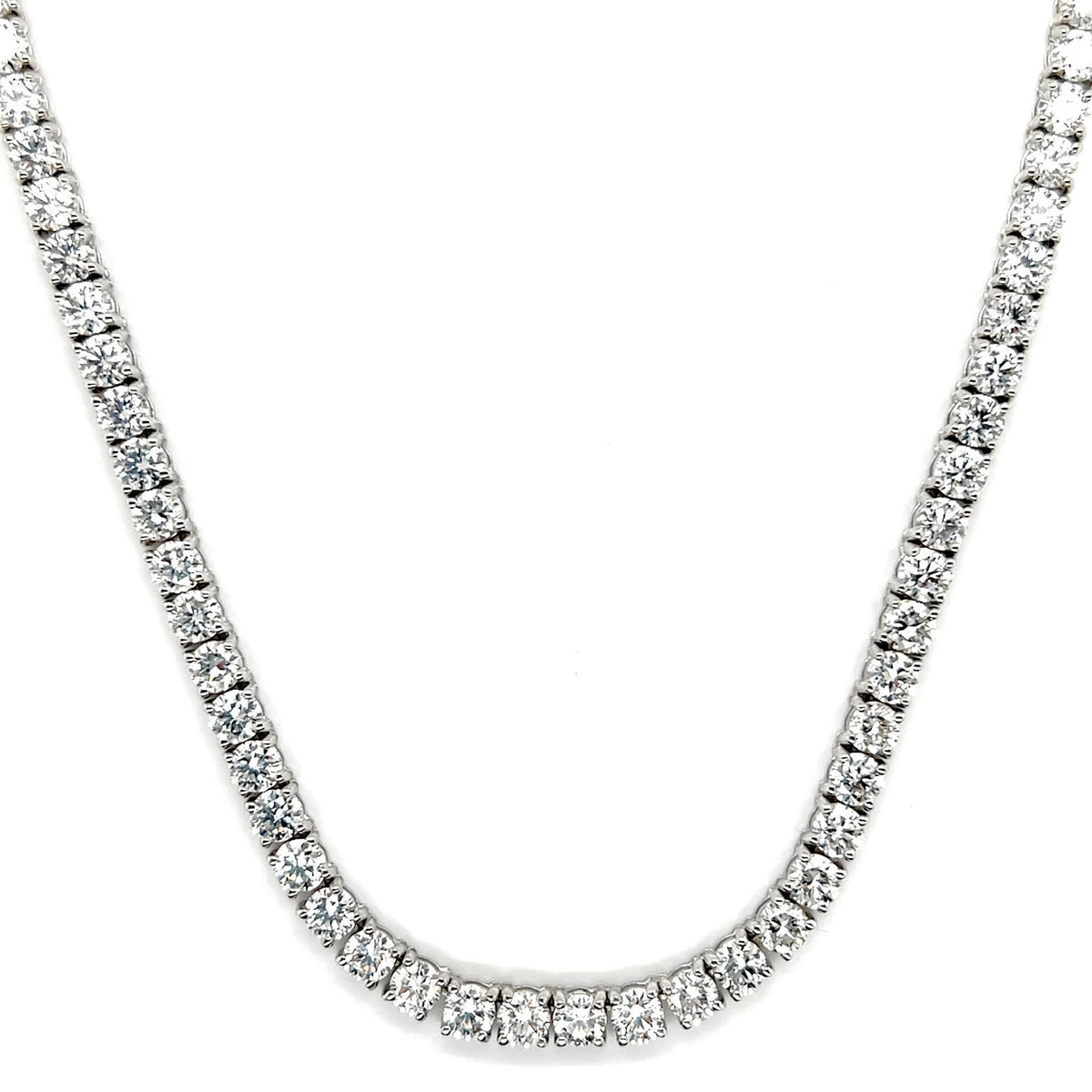 25 Pointer Diamond Tennis Necklace