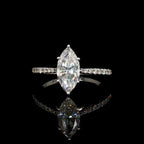 1CT Diamond Marquise Solitaire Ring