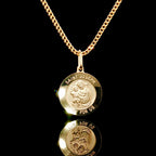 14K Solid Saint Joseph Medallion