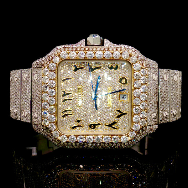 Diamond 20 CTW Cartier Santos Large Two Tone