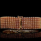14K 7 Row Diamond 25MM 12.00 CTW Bracelet
