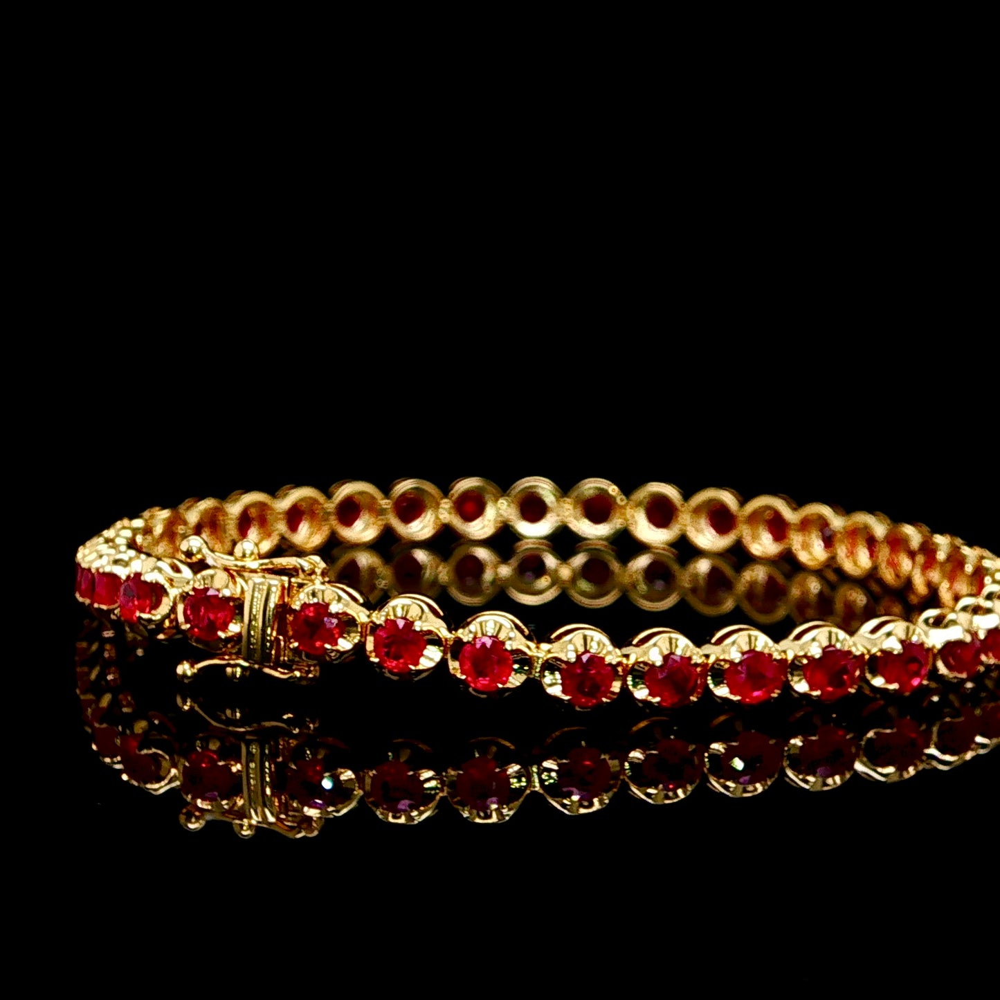 Gold Ruby Bracelet