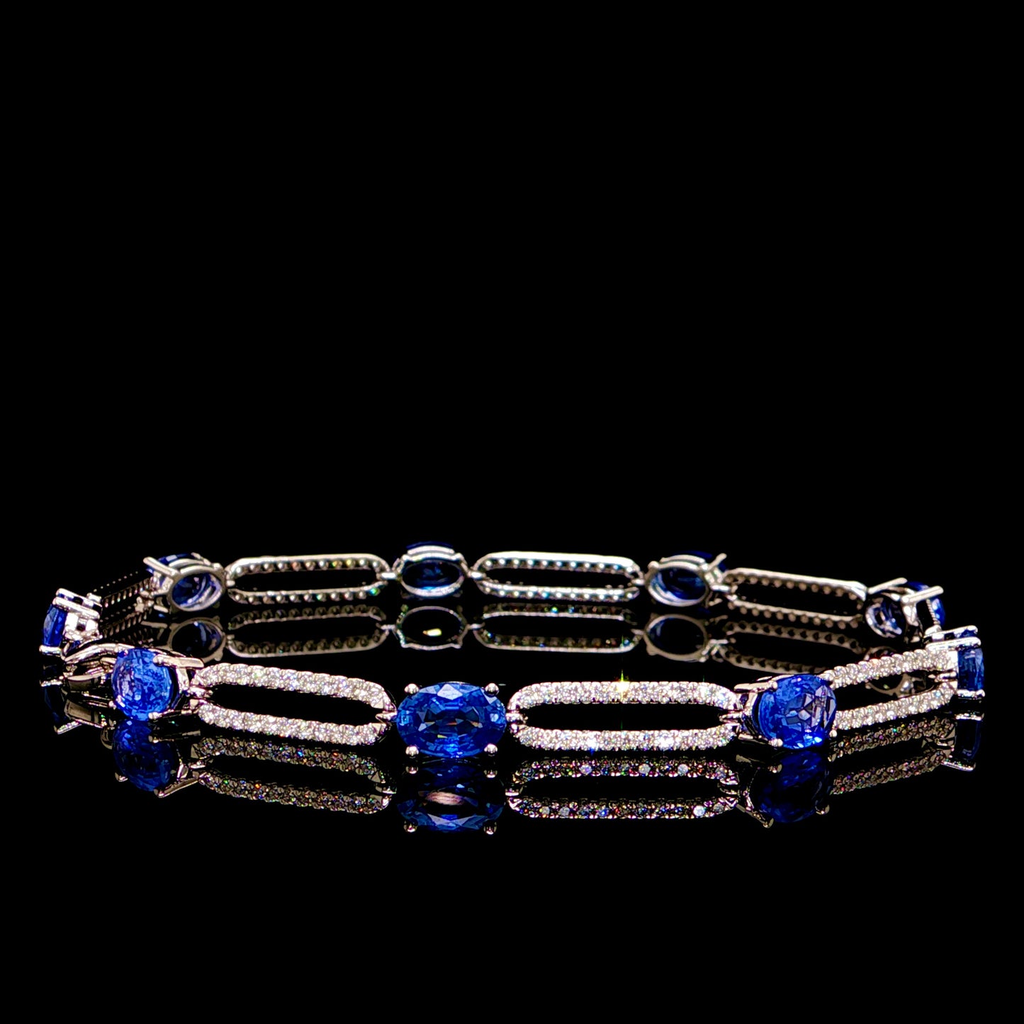 Diamond and Sapphire Bracelet