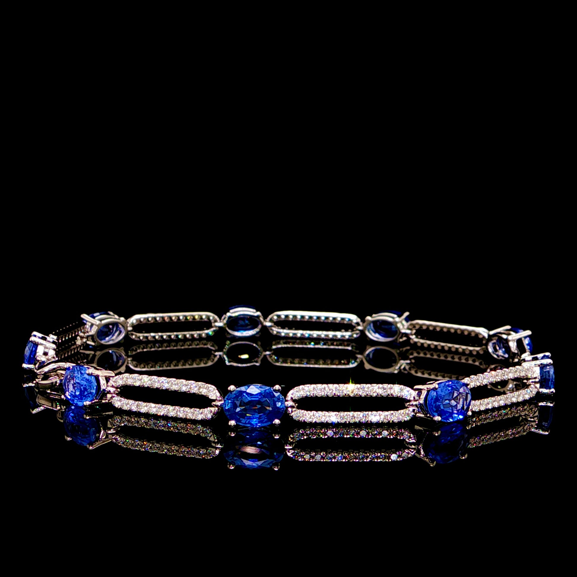 Diamond and Sapphire Bracelet