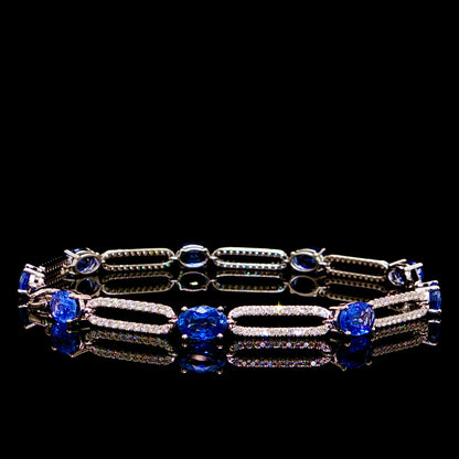 Diamond and Sapphire Bracelet