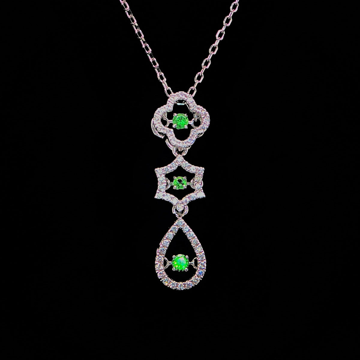 Emerald Charm Necklace