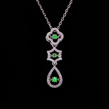 Emerald Charm Necklace