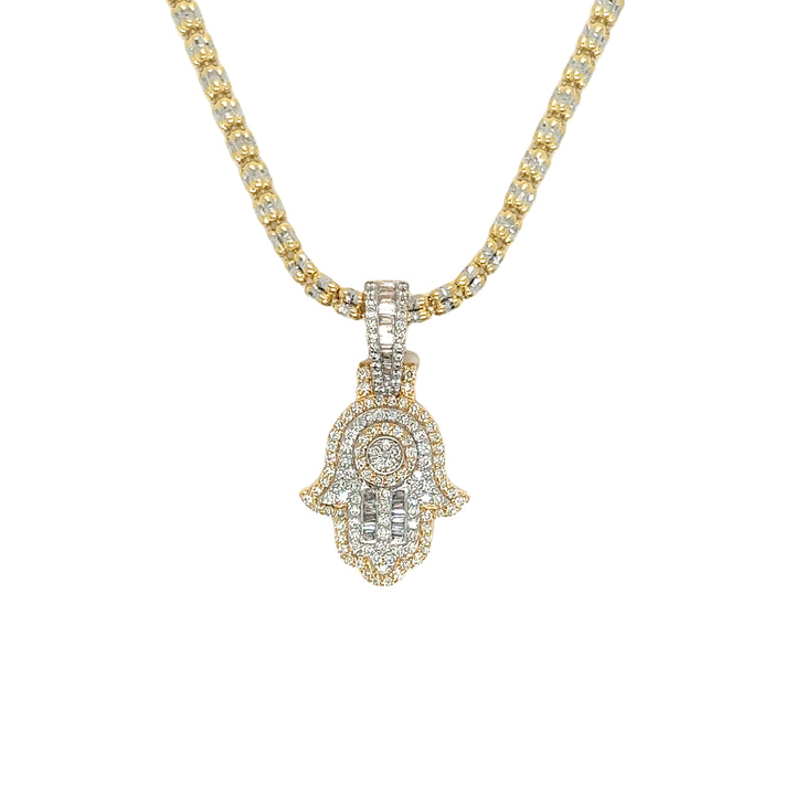 Extra Small Hamsa Diamond Pendant