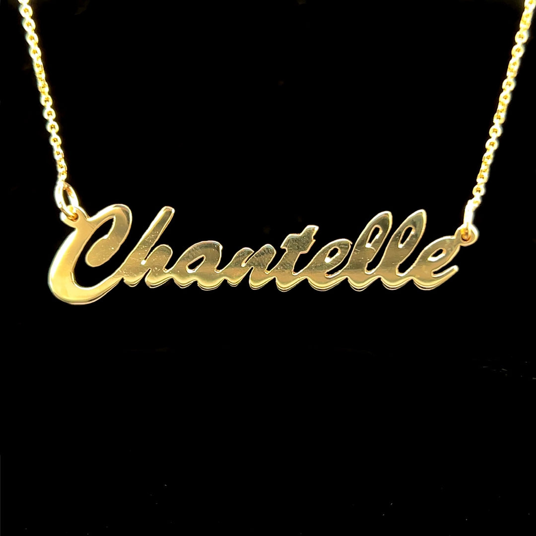 Custom Name Necklace in 14KT Gold