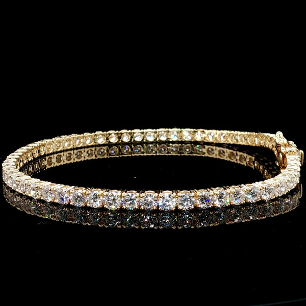 Lab Diamonds Tennis Bracelet 15 Pointer