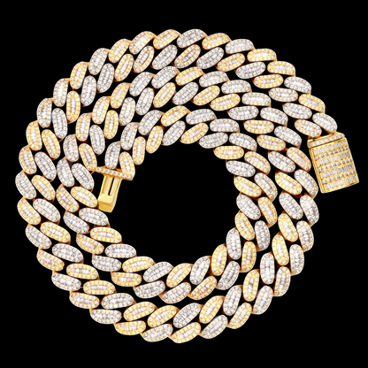 12.5 MM Baguette Diamond Cuban Link