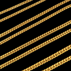 Semi Solid Gold Cuban Chain