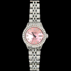 26MM  Rolex Ladies Diamonds Pink Dial