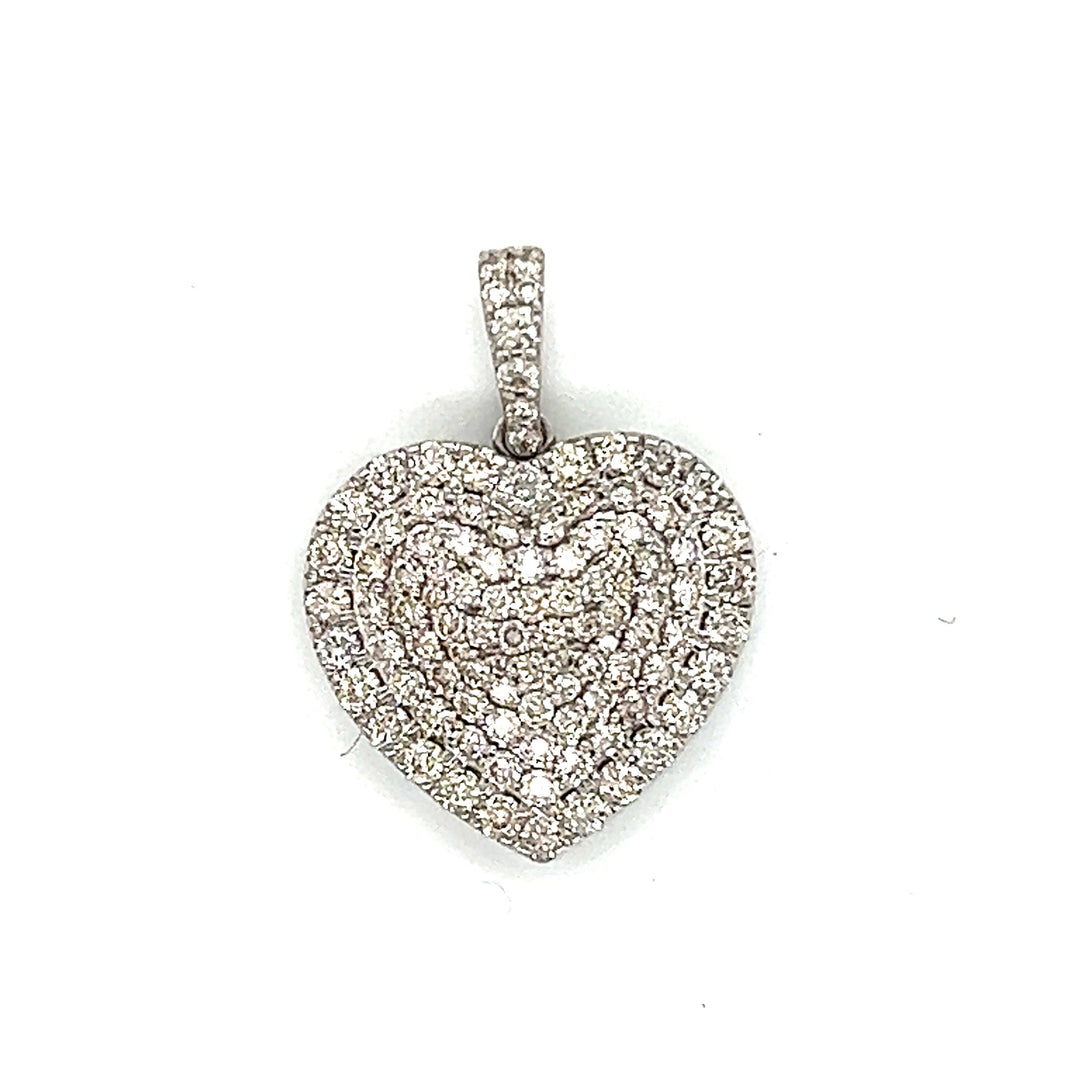 Small Diamond Heart Pendant