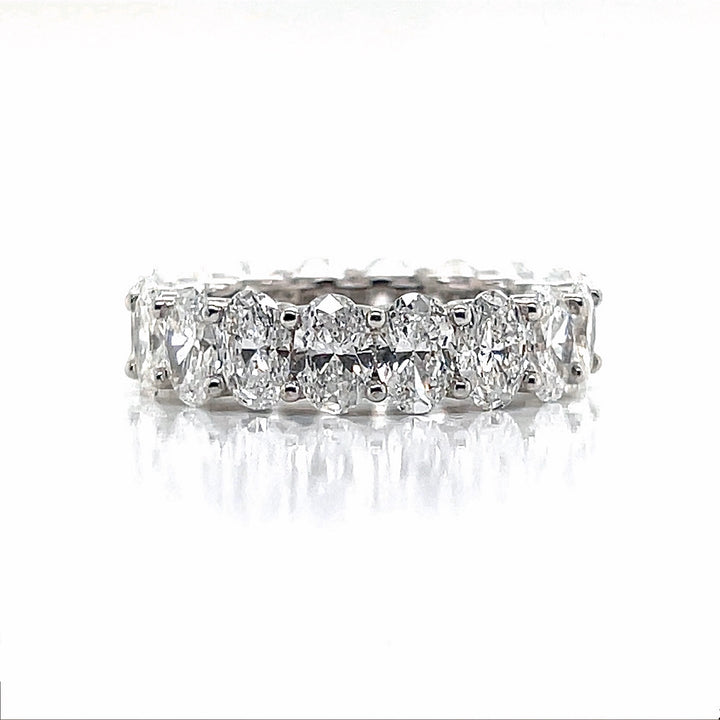 Oval-Cut Eternity Lab Diamond Ring