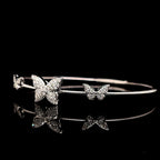Butterfly Diamond Bangle in 14KT