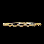 Twist Diamond Bangle in 14KT