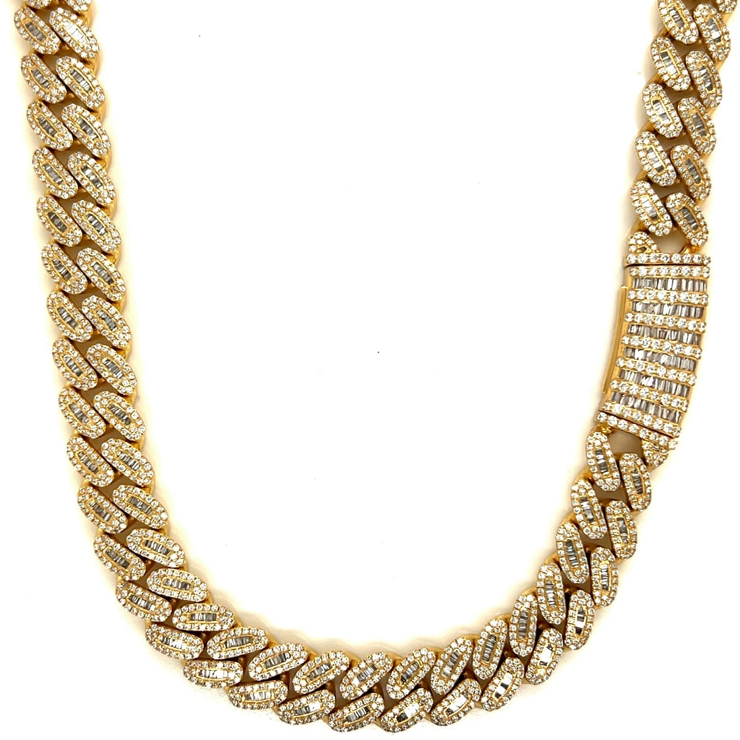 10MM Baguette Diamond Cuban Chain