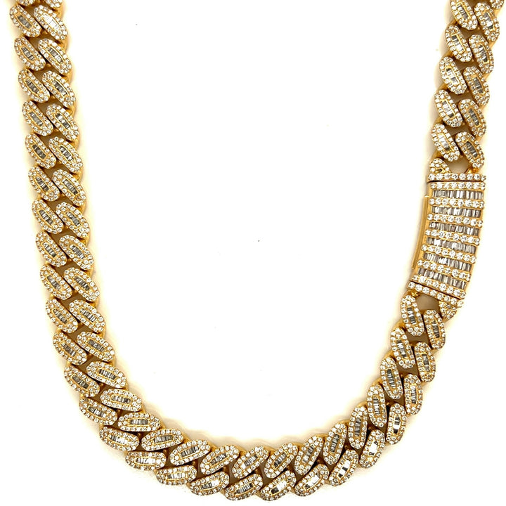 10MM Baguette Diamond Cuban Chain