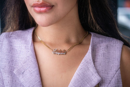 Custom Name Necklace in 14KT Gold