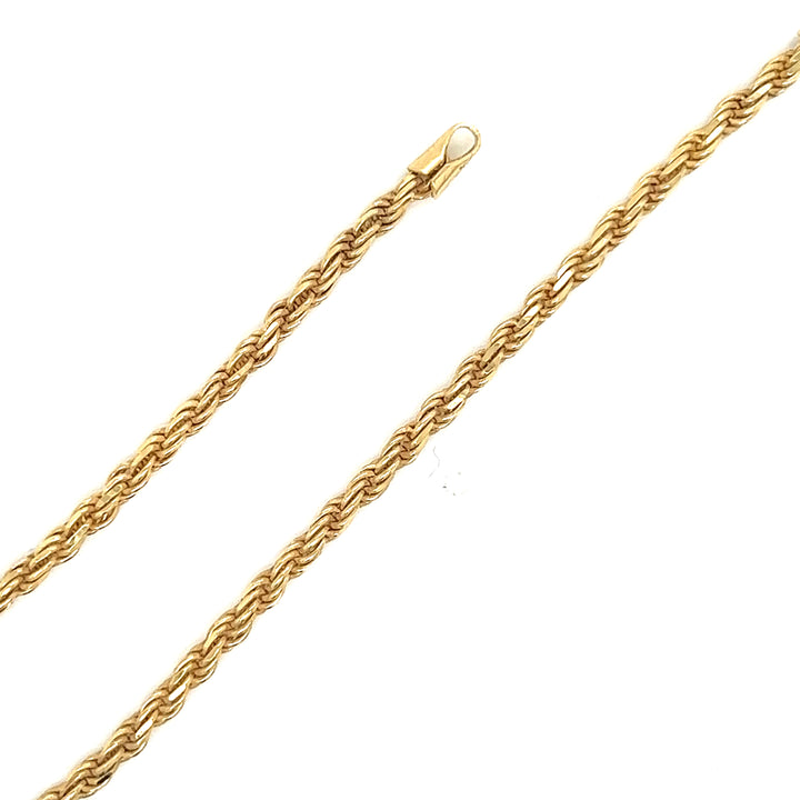 18KT Solid Rope Bracelet