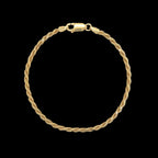 18KT Solid Rope Bracelet